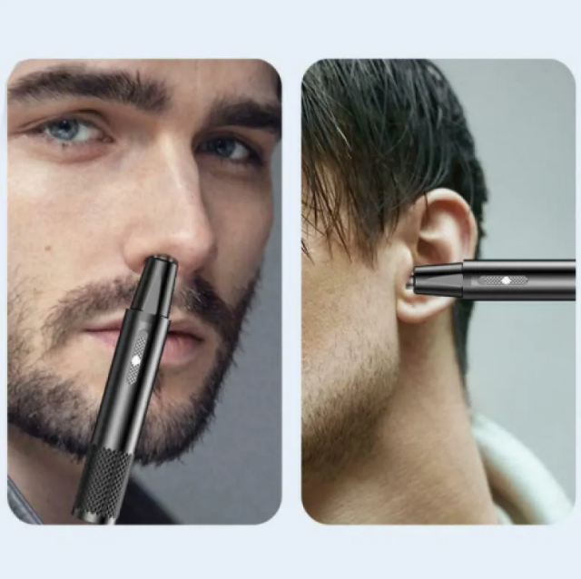 Rechargeable Electric Nose Hair Clipper Trimmer Ear Face Eyebrow Shaver USB